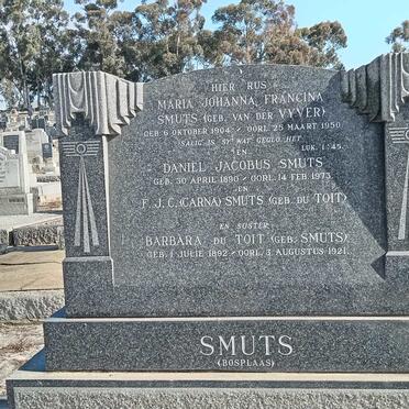 SMUTS :: VAN DER VYVER :: DU TOIT