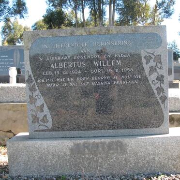 TRUTER Albertus Willem 1924-1958