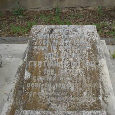 TOIT Hugo Amos, du 1862-1937 &amp; Hilletje Gertruida DE KOCK 1869-1947