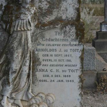 TOIT Arnoldus J., du 1857-1911 &amp; Anna C.H. 1859-1945