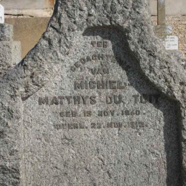 TOIT Michiel Matthys, du 1860-1912