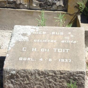 TOIT C.H., du -1937