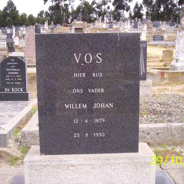 VOS Willem Johan 1879-1950