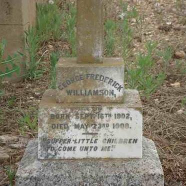 WILLIAMSON George Frederick 1902-1908