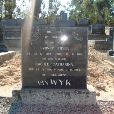 WYK Sydney Fryer, van 1913-1978 &amp; Rachel Catharina 1900-1987