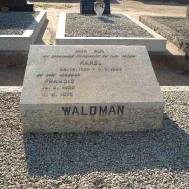 WALDMAN Karel 18?-19? &amp; Francis 18?-1975