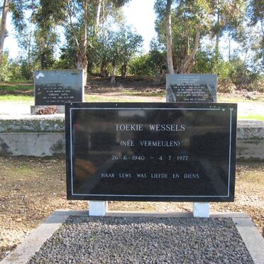 WESSELS Toekie nee VERMEULEN 1940-1977