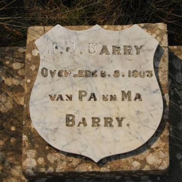 BARRY F.J. -1903