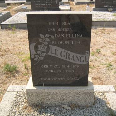 GRANGE Daniellina Petronella, le 1879-1970