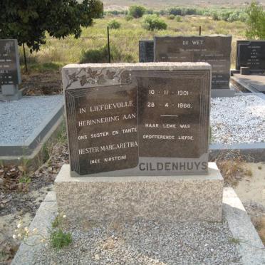 GILDENHUYS Hester Margaretha nee KIRSTEN 1901-1966