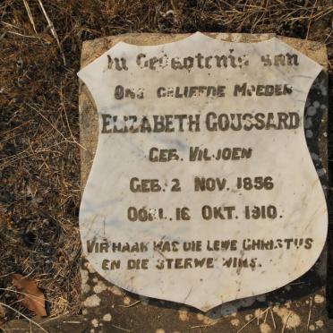 GOUSSARD Elizabeth nee VILJOEN 1856-1910
