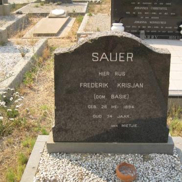 SAUER Frederik Krisjan 1894-