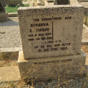 THERON Susanna E. 1893-1958