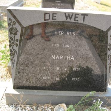 WET Martha, de 1931-1975