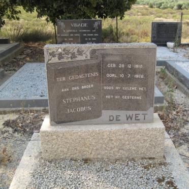 WET Stephanus Jacobus, de 1918-1966