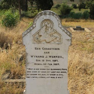 WENTZEL Wynand J. 1857-1927