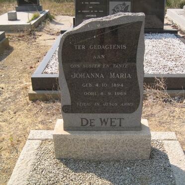 WET Johanna Maria, de 1894-1969