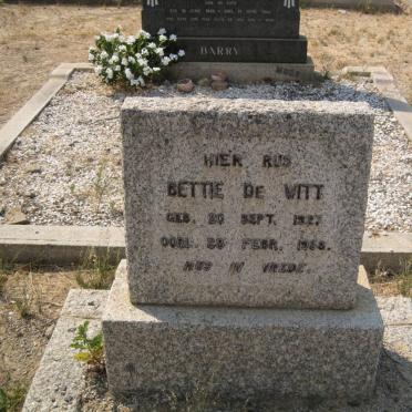 WITT Bettie, de 1927-195?