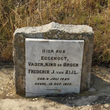 ZIJL Frederik J., van 1880-1917