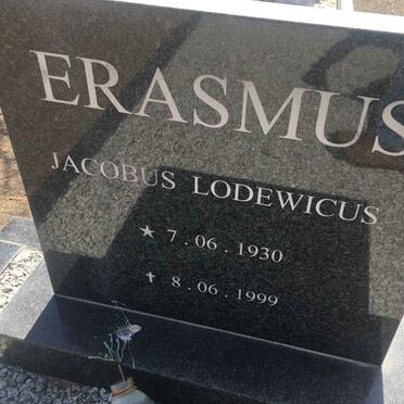 ERASMUS Jacobus Lodewicus 1930-1999