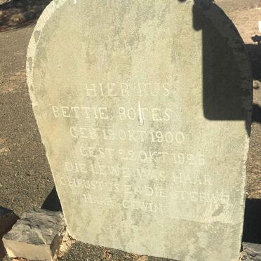 BOTES Bettie 1905-1925