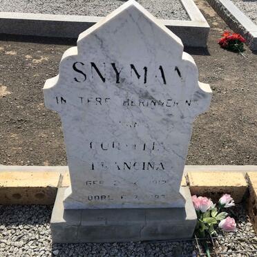 SNYMAN Cornelia Francina 1912-1983