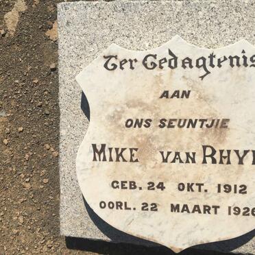 RHYN Mike, van 1912-1926