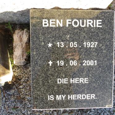 FOURIE Ben 1927-2001