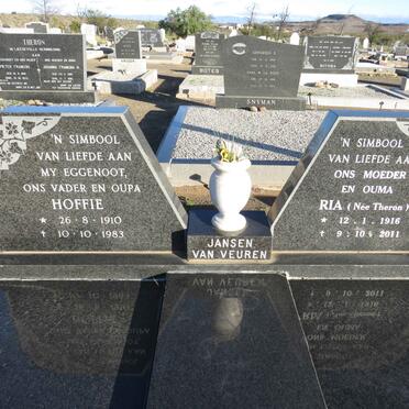 VEUREN Hoffie, Jansen van 1910-1983 & Ria THERON 1916-2011