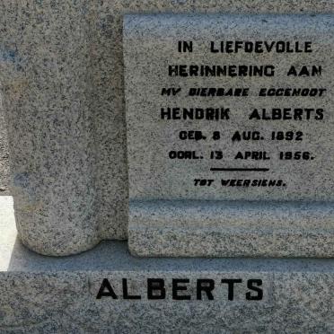 ALBERTS Hendrik 1892-1956