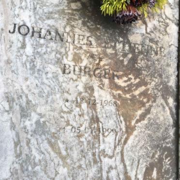BURGER Johannes Ettienne 1968-1999