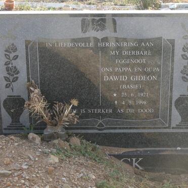 KOCK Dawid Gideon, de 1921-1998