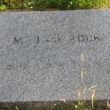 KOCK M.J., de 1903-1964