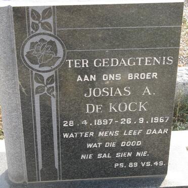 KOCK Josias A, de 1897-1967