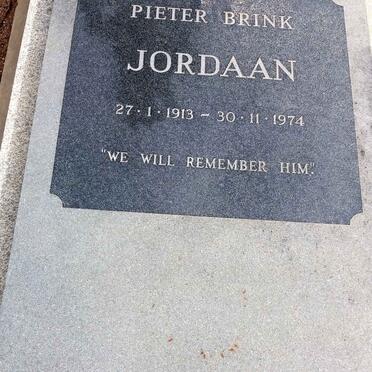 JORDAAN Pieter Brink 1913-1974