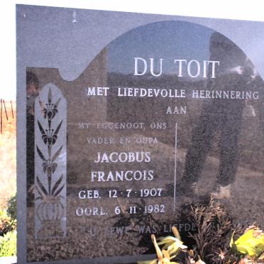 TOIT Jacobus Francois, du 1907-1982