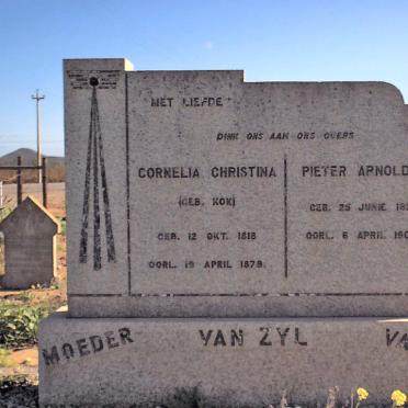 ZYL Pieter Arnoldus, van 1825-1902 &amp; Cornelia Christina KOK 1818-1879