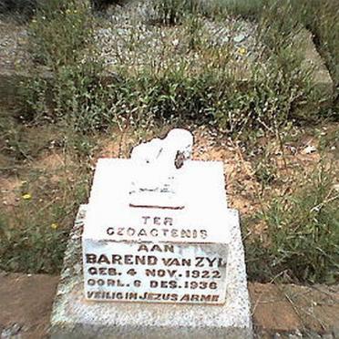 ZYL Barend, van 1922-1936