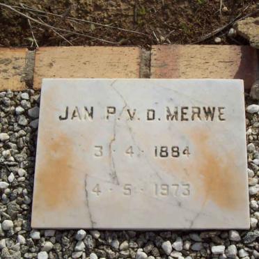 MERWE Jan P., v.d. 1884-1973