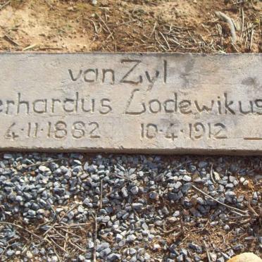 ZYL Gerhardus Lodewikus, van 1882-1912