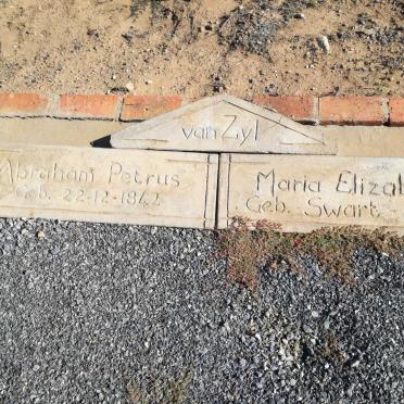 ZYL Abraham Petrus, van 1841- &amp; Maria Elizabeth SWART 1843-