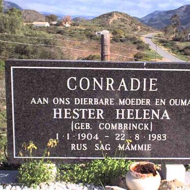 CONRADIE Hester Helena nee COMBRINK 1904 - 1983