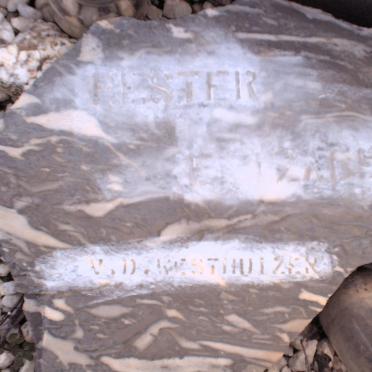 WESTHUIZEN Hester Elizabeth, v.d.