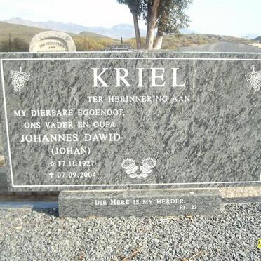 KRIEL Johannes Dawid 1927-2004