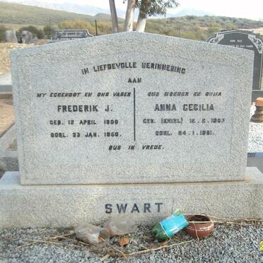 SWART Frederik J. 1900-1950 &amp; Anna Cecilia KRIEL 1903-1981