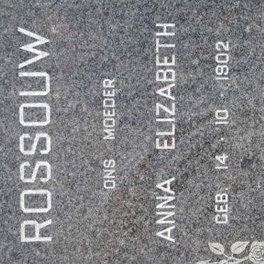 ROSSOUW Anna Elizabeth 1902-1975
