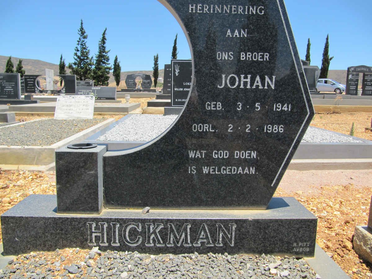 HICKMAN Johan 1941-1986