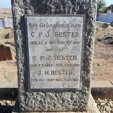 BESTER C.P.J. 1871-1897 :: BESTER C.P.J. 1897-1899 :: BESTER J.H. 1902-1902