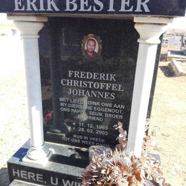 BESTER Frederik Christoffel Johannes 1963-2003