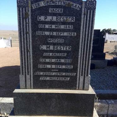 BESTER C.P.J. 1842-1928 & C.M. BASSON 1848-1939